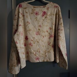 NWOT UNBRANDED MISSES PLUS SZ 4X FLoral Print Sweater